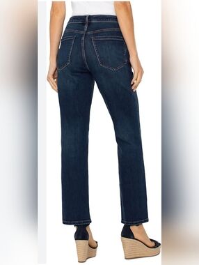 Liverpool Los Angeles jeans, a pull-on style with a slim, straight- Leg Cut